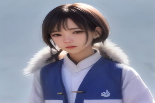 萌白酱2026年夏季系列写真封面，清凉白色系服装配合户外绿植背景，阳光明媚充满夏日活力